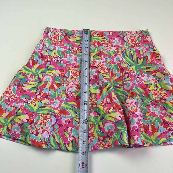 Rejane Monetti Flamingo Floral Skort Skirt S Tennis Pickleball Golf Athletic - Picture 7 of 12